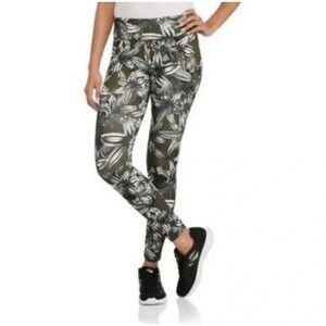 Energie Leggings Medium Juniors Floral Green Ultra Slimming